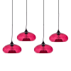 Gekleurde hanglamp Koshi Rosé Red