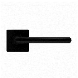 Zwarte deurkruk met authentiek design