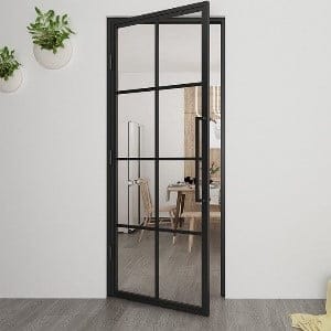 Industriële binnendeur 8-vaks Helder glas
